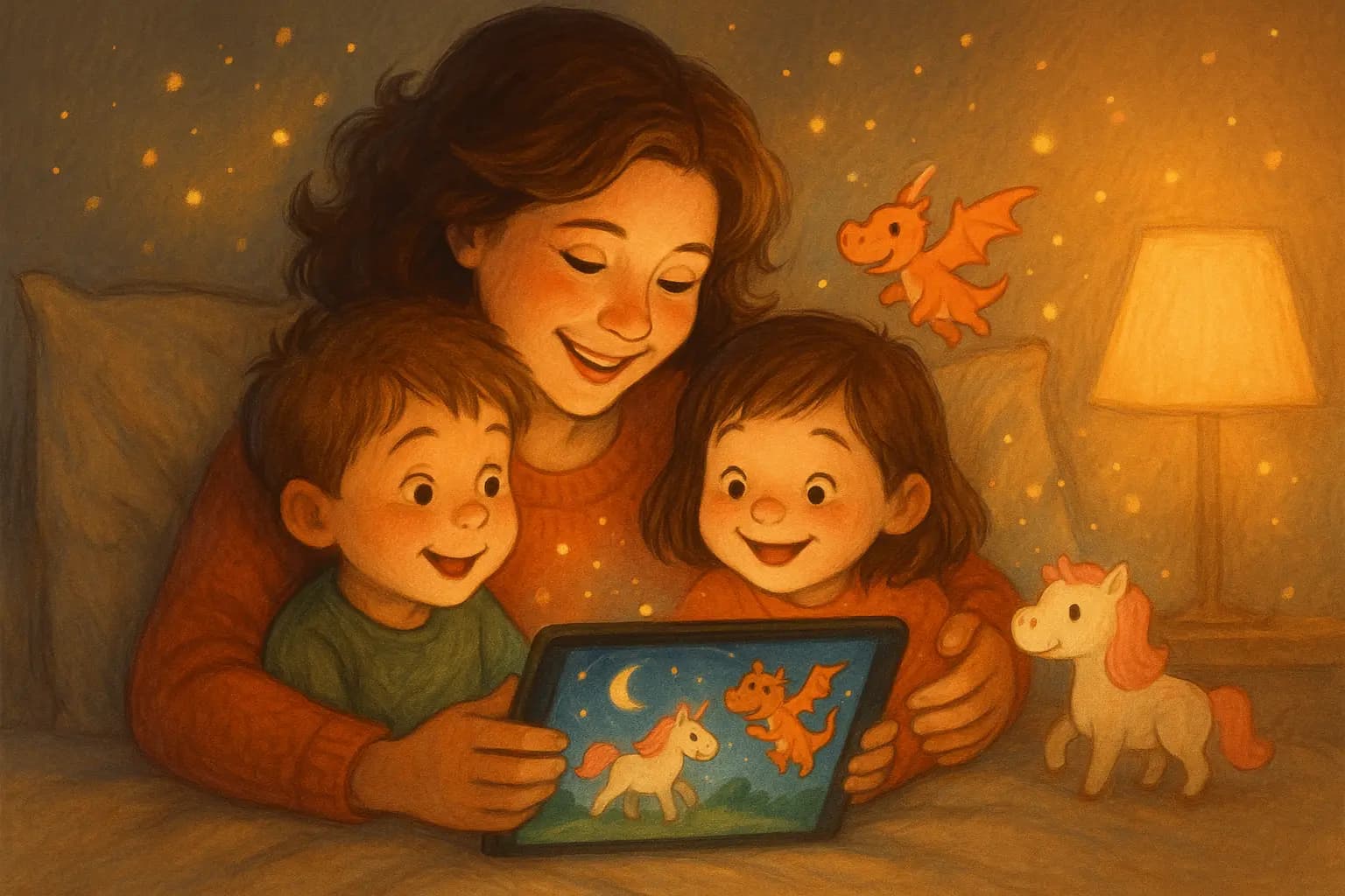 Parent reading with child